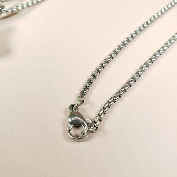 Brand New Hello Kitty Silver Rhinestone Blue Crystal Necklace - Picture 7 of 7